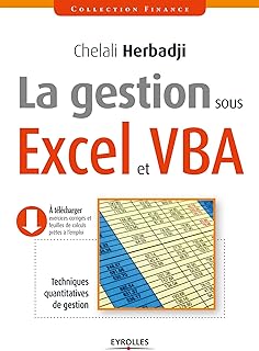 La gestion sous Excel et VBA: Techniques quantitatives de gestion (Finance)