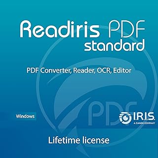 Readiris PDF Standard Éditeur logiciel PDF professionnel – Licence à vie – Numériser, OCR, Modifier, Protéger, Annoter, Exporter vers office 365 et Signer des PDF pour 1 PC Windows