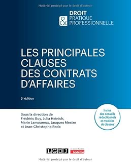 Les principales clauses des contrats d